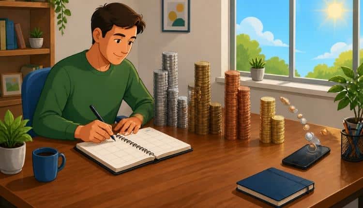 Person planning a weekly attention budget