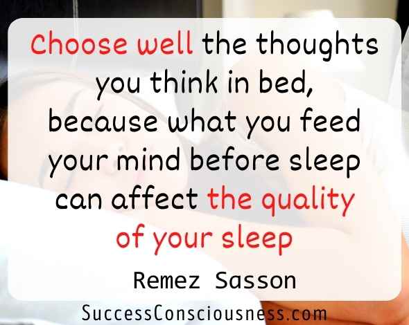 Choose well the thoughts