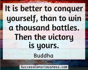 Conquer Yourself - Buddha