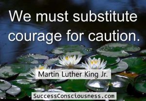 Substitute Courage for Caution