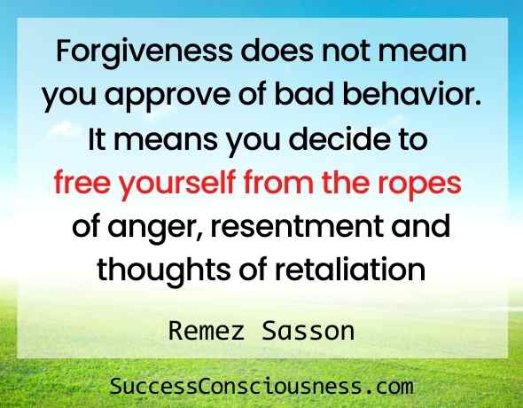 Forgiveness Frees You from Anger