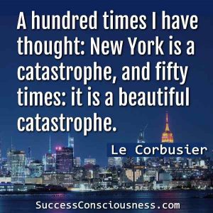 Le Corbusier about New York