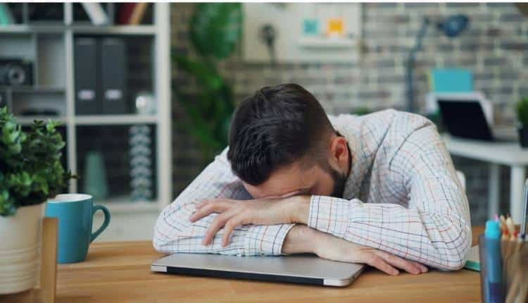 Healthcare Worker Resting