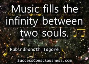 Music Fills the Infinity between Two Souls