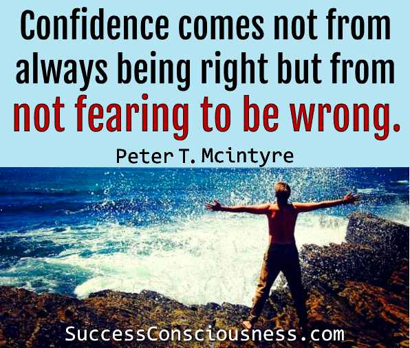 Not Fearing to Be Wrong