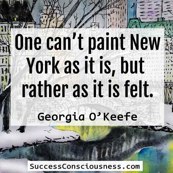 Paint New York as It Is Felt