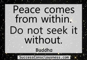 Peace Comes from Within - Short Quote