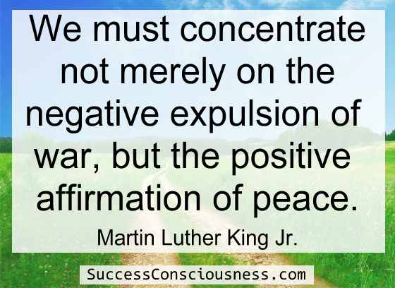 Positive Affirmation of Peace