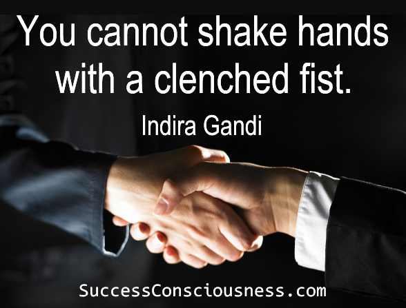 You Cannot Shake Hands - Short Quotes