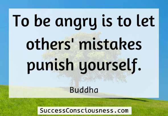 To Be Angry Is to Let others Mistakes Punish You