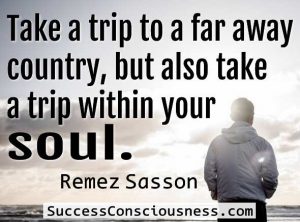take a trip within your soul