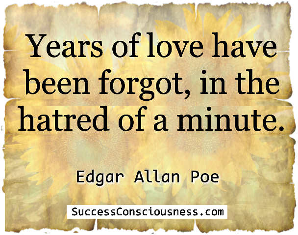 Years of love Edgar Allan Poe